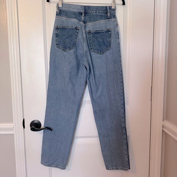 Pac Sun Women’s Colorblock High Rise Straight Size 24 Denim Jeans - Picture 2 of 6